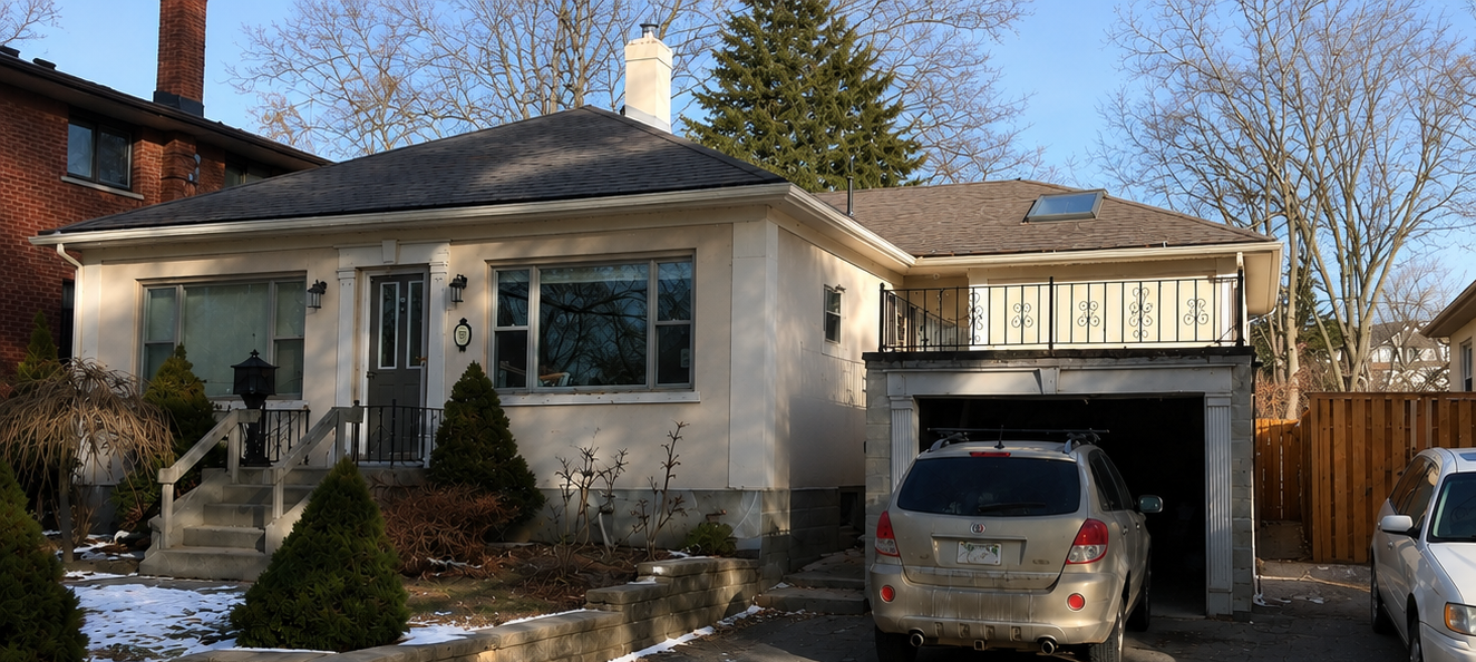 Bungalow exterior after renovation